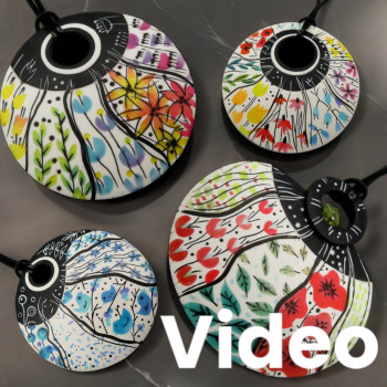 VIDEO Faux Watercolors I.  (On line zoom class Australia Recorded (English)) 