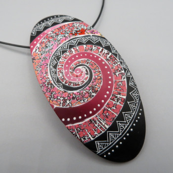 Kumbaya Pendant - "Pink swirl"