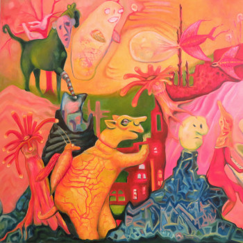 Disobedience, oil on canvas 95x95cm