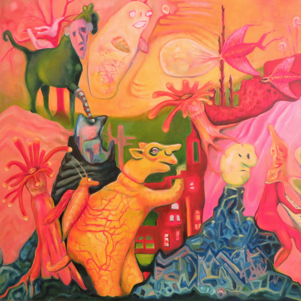 Disobedience, oil on canvas 95x95cm