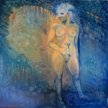The Key, oil on canvas 95x95cm