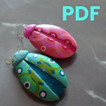 PDF - Simple Bug Brooch - Polymer Clay Tutorilal