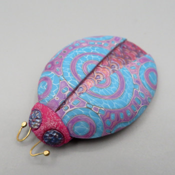 Bug Brooch - Blue