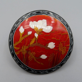 Japanese Magnolia brooch